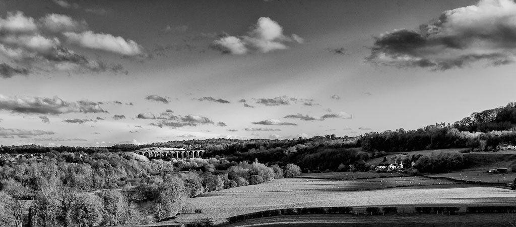 The view from Pontsyscyllte Aqueduct