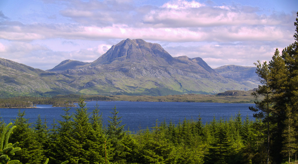 The majestic mountain overlooking Loch Maree
